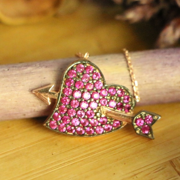 925 Sterling Silver ♥️ & cubic zirconia necklace - Picture 2 of 4